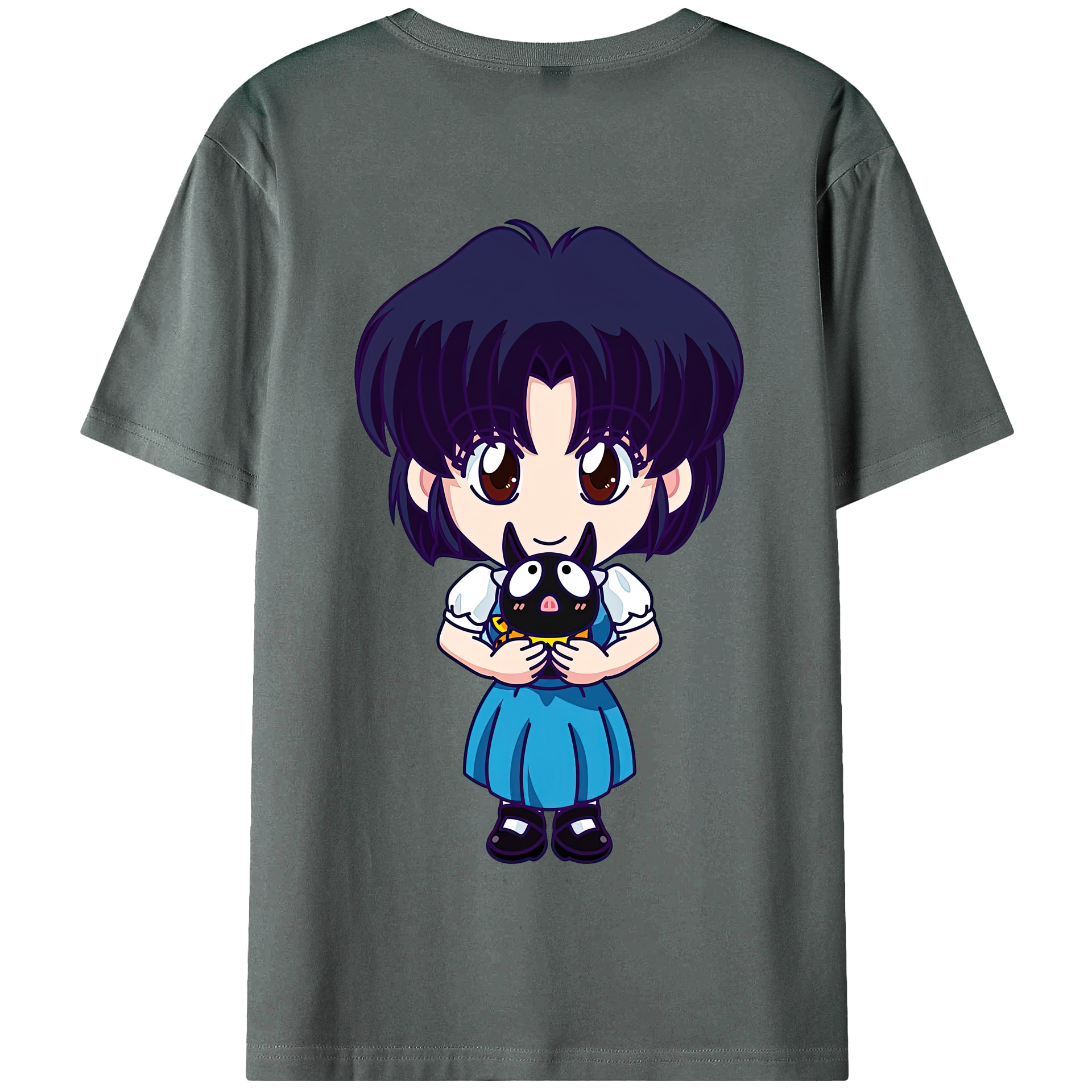 （画像用） 美少女戦士セーラームーン 水野 亜美 みずの あみ Sailor Moon Mizuno Ami 綿100％半袖Tシャツ（背面プリント）